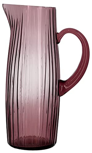 BITZ Kusintha Kanne, Wasserkrug aus Glas, Fassungsvermögen 1,2 L, Pink (1 stück)