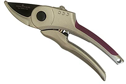 Petal Power Ladies Garden Secateurs with Adjustable Hand Width (Suitable for Small to Large Hands) (Purple)