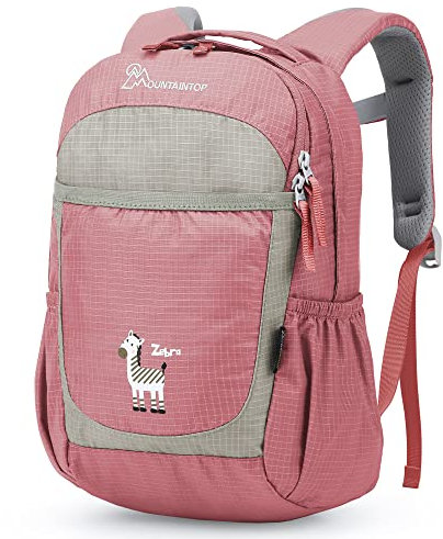 MOUNTAINTOP Kinderrucksack mit Brustgurt Kindergartenrucksack Mädchen Jungen Rucksack Mini Schultaschen für 3-6 Jährige Kinder im Kindergarten (Rosa)
