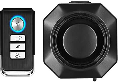 Wireless Remote Bike Alarm Waterproof, USB Rechargeable Anti-Theft Bicycle Motorcycle Wireless Security Vibration Motion Sensor Triggered Alarm