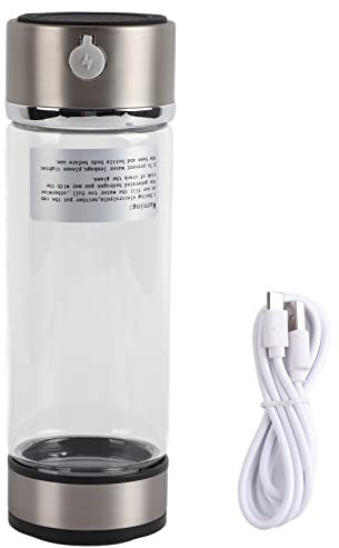 OKJHFD Botella De Agua De Hidrógeno, Botella De Vidrio con Filtro Purificador De Agua Rica En Hidrógeno con Carga USB Portátil, para Beber Diariamente En El Hogar Y El Ejercicio