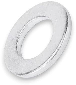 Unterlegscheiben M10 Verzinkt Stahl - DIN 125 - Beilagscheiben - U-Scheiben - Flache Unterlegscheiben (Große: M10; Menge: 50 St.)