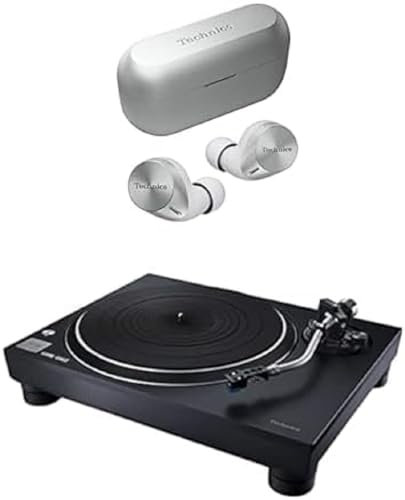 Technics EAH-AZ60M2ES kabellose Ohrhörer mit Noise Cancelling SL-100C Plattenspieler