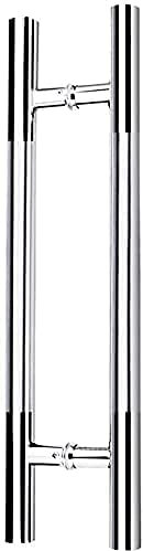 Türgriffsets, Glastürgriff aus gebürstetem Edelstahl, Push-Pull-Türgriff für Büros/Holztürgriffe für Privathäuser/Glasschiebetürgriffe für Geschäfte, 7 Größen
