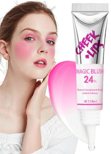 Blush à changement de couleur – Blush liquide à changement de couleur, fard à joues liquide pour femme, maquillage pour le visage | Joues et lèvres fard à joues blanc à, crème hydratante liquide