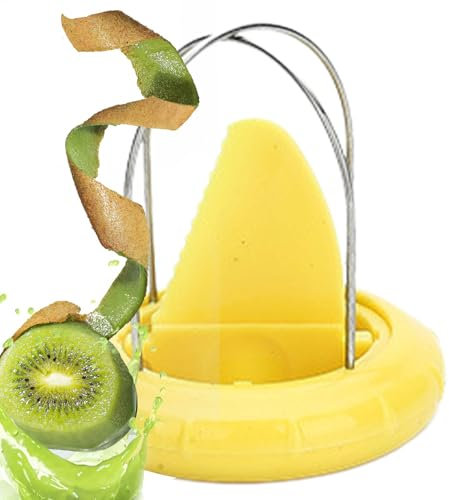 Peeler cortador de kiwi - Herramienta práctica para pelar frutas, acero inoxidable | Herramienta básica y cortadora para cáscara de , utensilio de cocina lavable en lavavajillas para kiwis
