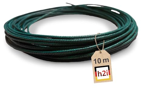 h2i Zündschnur | 10 m | Ø ~ 2,5 mm | +/- 90 s/m | Anzündlitze Grüne Visco ideal für Pyrotechnik, Feuerwerk & Outdoor-Effekte | Hohe Sicherheit & Zuverlässigkeit | d | Flexibel zuschneidbar