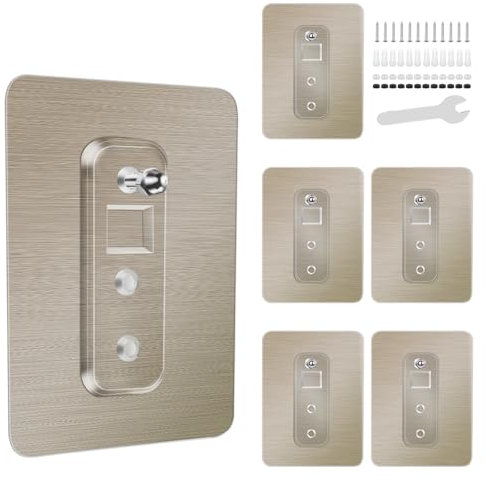 Withosent 6 adesivi doccia autoadesivi, ganci resistenti per doccia angolare, mensola da bagno, cestino, portasapone, ganci appesi, accessori