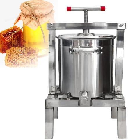Pressoir Manuel Pour Le Vin De Fruits Pressoir à Miel En Acier Inoxydable, éQuipement Robuste Pour La Fabrication De Vin De Raisin Et De Jus à Partir De Miel, De Fruits Et De LéGumes.