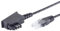 1aTTack.de 1 x 10 m – Cable de enrutador TAE-F a RJ45 (8P2C) TAE Cable de conexión Router a toma de teléfono compatible con DSL VDSL ADSL Fritzbox Internet – Negro