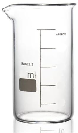 Glassware Labware 250mL Beaker Tall Form Borosilicate 3.3 Glass With Graduation And Spout Measuring Cup Laboratory Equipment