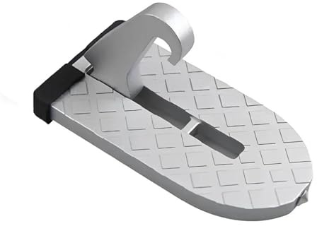 estribo vehículo Portaequipajes plegable automático para coche, puerta, escalón, pestillo multifunción, gancho, pedal, aleación de aluminio, soporte de seguridad escalera techo coche(B)
