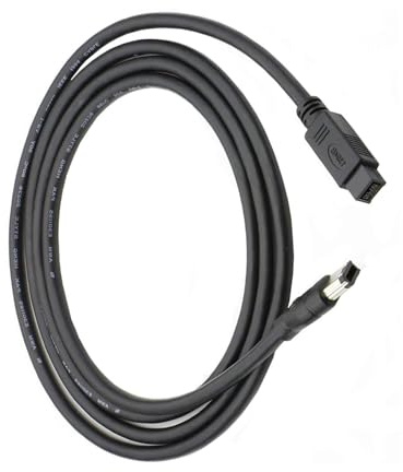 PURPLELILY IEEE1394 Firewire-Kabel, 6-polig auf 9-polig, für Drucker, Scanner und Festplatten, Kompatibilität mit Netzteil-Anschlüssen