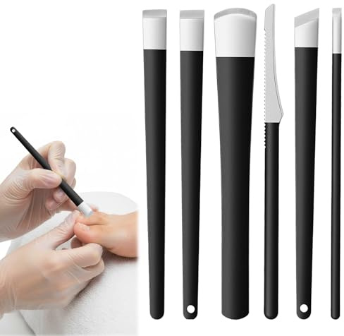 6 PCS Pedicure Knife Set, Ingrown Toenail Removal Kit Stainless Steel Removal Pedicure Scraper with Storage Box Professional Foot Scraper Callus Shaver Foot Care for Dead Dry Hard Cracked Skin