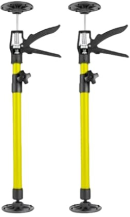 2pc Teleskopstütze 50–115cm,Tragkraft Deckenstütze Montagestütze,Einhandstütze Teleskopstütze,Deckenspanner Zargenspanner,Rutschfest Einhandstütze,Teleskopstange Zargenspanner,Belastbar Bis 40 kg,Gelb