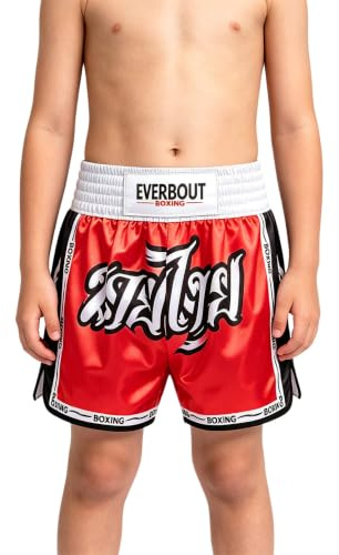 Kaerm pojkar stridsbyxor boxningsbyxor thailändsk boxning shorts lumpinee cagefight | Broderi design, lös passform, snabbtorkande tyg, sport, sparring, jogging, sportig, träning, fitness, boxer, muay thai