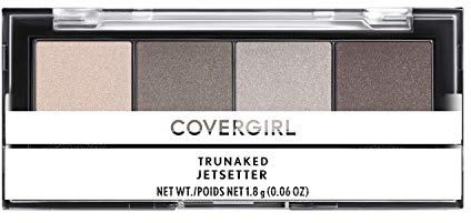 COVERGIRL Trunaked Quad Eyeshadow Palette, Jetsetter, Jetsetter, 0.06 Ounce