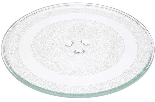 Anakel Home Plato Giratorio para Microondas con Diámetro Ø24,5cm compatible con Balay, Bosch, Edesa, Bosch, Fagor, LG... Incluye Pestañas de Sujección