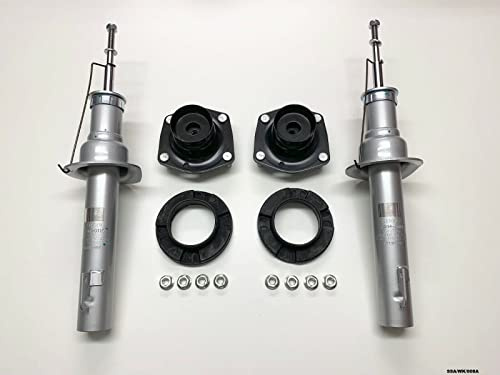 2 x Schwingungsdämpfer Stoßdämpfer und Halterungen vorne kompatibel mit Jeep Grand Cherokee 2005-2010 SSA/WK/008A
