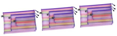 DOITOOL 9stücke Teiliges Bunte Reißverschluss-mäppchen Aus Nylon Tragbare Dokumentenaufbewahrungstaschen Für Organizer Für Schule Büro Und Reisen