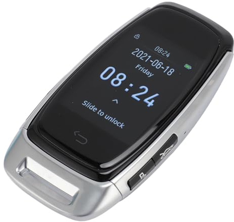 LCD-Smart-Key, Ferngesteuerter Autoschlüssel mit Schlüssellosem Zugang, Zinklegierung, 5.0, für Fahrzeuge mit Start- oder Stopp-Motortaste (Silver)
