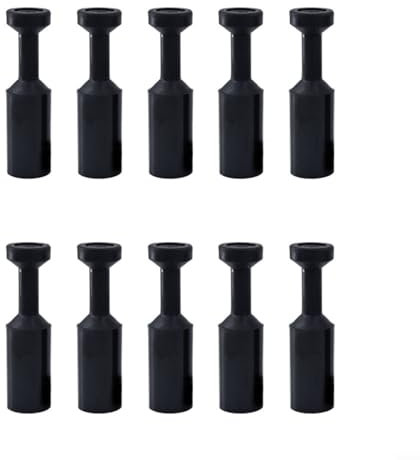 EpheyFIF Push-to-Connect-Armaturen, pneumatische Abdeckkappe, passend für 4–16 mm Innendurchmesser, Luftschlauch, Kunststoff, schwarz, 10 Stück (10 mm)