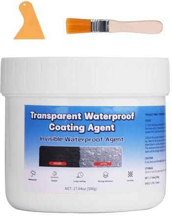 ZITFRI 500g Invisible Waterproof Sealant Agent Anti-Leaking Waterproof Agent Transparent Coating Agent, Super Strong Clear Insulation Sealant for Home Roof Bathroom Indoor and Outdoor Joints, Leaks
