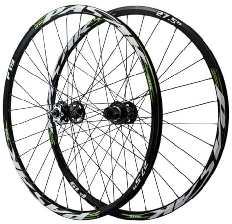 GEIRONV 26 Zoll Fahrrad Vorder Und Hinterrad, 27,5/29 Zoll Scheibenbremsen Radsatz 32 Löcher MTB Fahrrad 4 Lager Schnellspannfelge 8-12S Kassette(9 * 100MM/10 * 135MM,26inch)