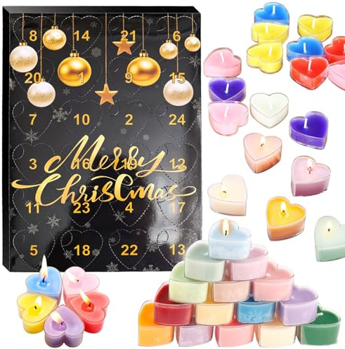 Velas perfumadas calendario de Adviento velas calendario de Adviento mujeres calendario de Adviento velas perfumadas damas set regalo calendario de Navidad regalos para mujer mamá hermana novia