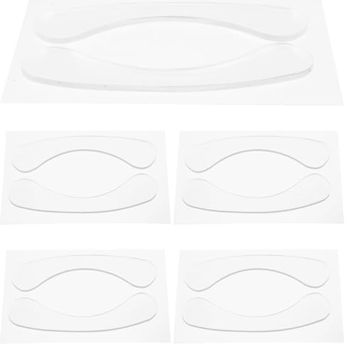 SEWACC 5 Paar Wiederverwendbare Hydrogel Lippenmasken Feuchtigkeitsspendende Lippenpflaster gegen Falten Reparierend und Glättend für Trockene Lippen und Lippenpflege Unterwegs