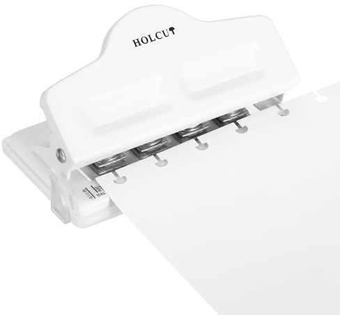 PATIKIL Perforateur Mushroom À Reliure Disque Perforateur 4 Trou (Blanc)