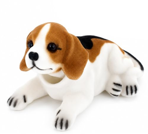 A50D KFZ Auto Dekoration Bobbing Leiter Hund Beagle geformt Wackelhund Halskette, wackeldackel Hund für Auto und Zuhause