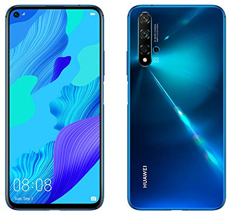 HUAWEI Nova 5T (Crush Blue) ohne Simlock, ohne Branding, Blau