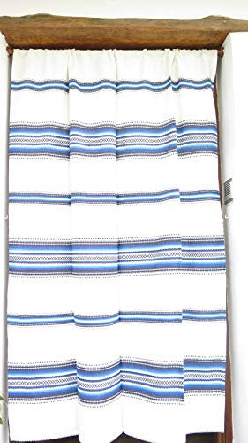 Jarapa Home Made with love Cortina Alpujarreña Rustica, Hecha en España, Fibra Natural de algodón - Cortina para Puerta Exterior mosquitera y Parasol, Medidas 160x215 cm