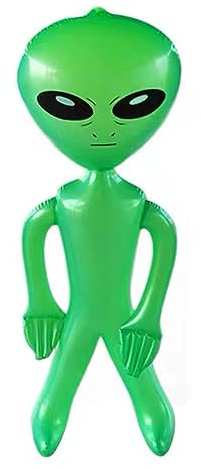 JNAWA Halloween Uppblåsbar Alien Leksak Dekoration Ballong 85 cm Stor Utomjording Tema Bar Utklädnad Fest Dekorationer Rekvisita