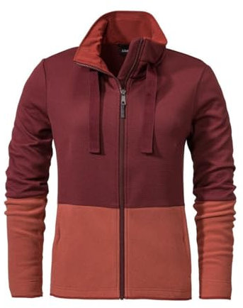 Schöffel Damen Pelham Fleece Jacke, dark burgundy, 40