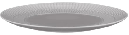 Seltmann Weiden Amina Silbergrau Frühstücksteller, 23 cm, Runder Kuchenteller mit dezentem Relief-Muster, Spülmaschinen- und Mikrowellenfest, Porzellan, Grau