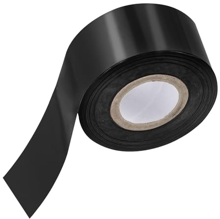 PATIKIL 1.2x400Ft Heißprägefolie Papier Hitzeübertragung Heißprägung Papier Folie Rolle für Leder Heimwerker Logo Dekor Handwerk Geschenkkarte Paket Sammelalbum Schwarz
