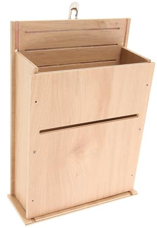 KONTONTY Fledermaushaus Aus Holz Wetterfester Nistkasten Für Außenbereiche Einfach Aufzuhängen Für Garten Und Hinterhof Bietet Sicheren Lebensraum Für Fledermäuse