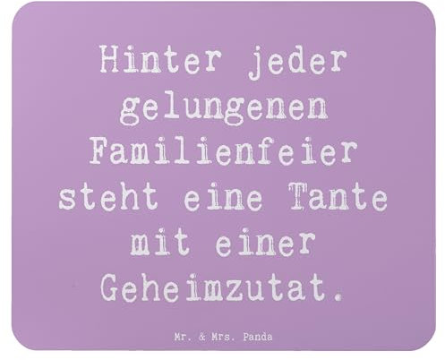 Mr. & Mrs. Panda Mauspad Spruch Tante Geheimzutat - Geschenk, Rezept, Mausunterlage, Dekoration, Liebe, Verwandte, Mousepad, Geburtstage,