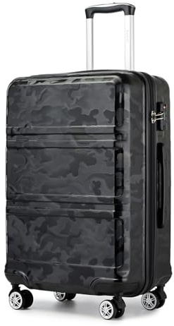Kono 55x40x20cm Cabin Suitcase ABS+PC Hard Shell 20 Carry On Hand Luggage