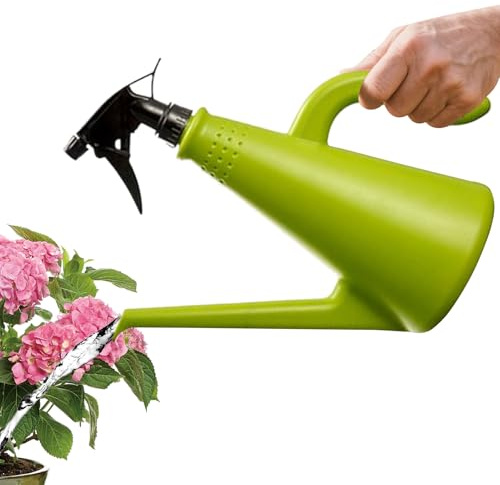 WJnflQN inomhusvatten, blombevattning kan, bevattning kan användas inomhus växter | modern liten mister handhållen sprayflaska dubbelspett sprinkler bärbar för hem trädgård blommor bonsai