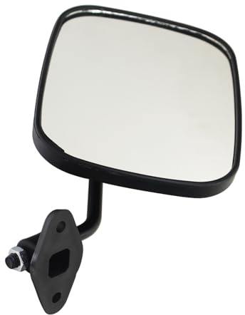 Espejo retrovisor para tractor excavadora exterior carretilla elevadora caravana camiones vehículo eléctrico tres cuatro ruedas reparto remolque césped cargador carrito de golf (negro, lado derecho)