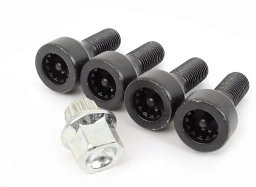 Compatible Avec BMW Berline E65 760i 2005-2006 750i 2006-2008 1 Jeu De Boulons De Verrouillage De Roue Ensemble De Boulons De Roue De Voiture OE 36136786426 écrous de roue
