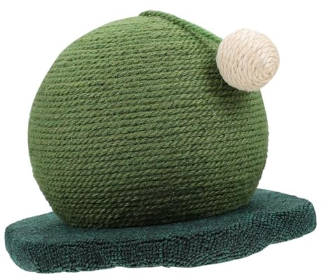 FUTUREORYY Griffoir Chat Boule Antidérapant en Sisal Naturel 25 Cm Tapis à Griffer Intérieur Jeu pour Chat Domestique