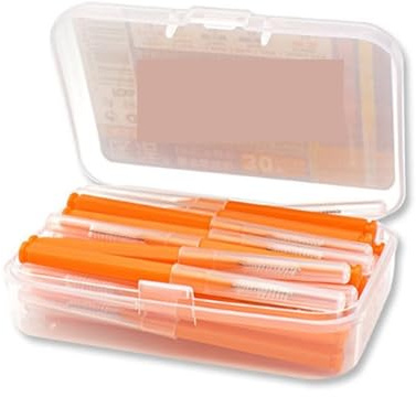 Interdentalborstar och tandtrådspinnar, Interdentalborste Flerfärgad 30 st(Orange)