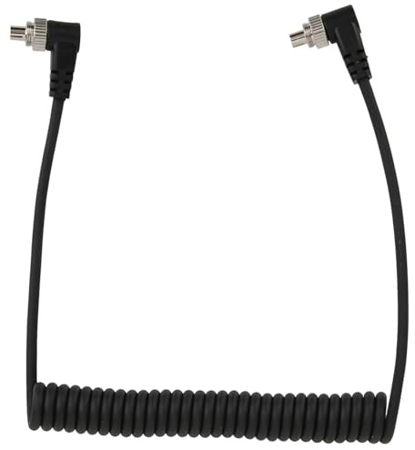 Wakects 100 cm Langes PC-Synchronisierungskabel für Kameras und Blitzgeräte, Kunststoffmaterial, Langlebige Verbindung für Kompatible Modelle, Ideal für Fotografen