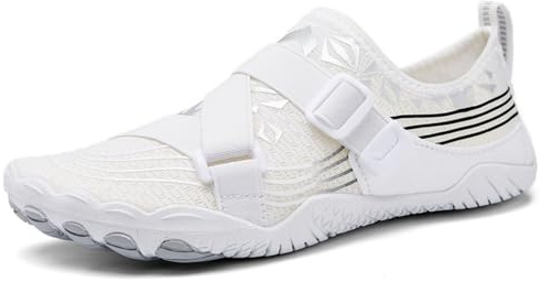 Générique Baskets Femme Chaussures Aquatiques pour Hommes et Femmes, Pieds Nus, pour la Plage, la Piscine, Larges, réglables, pour la randonnée, la Marche, la plongée, Le Surf, l'extérieur