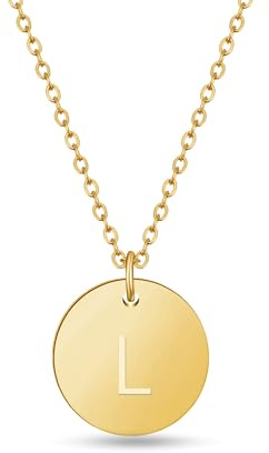 GD GOOD.designs Initialen Halskette Frauen Mädchen mit Gravur L Lara Larissa Laura Lea Lena Leonie Lia Lilly Linda Lisa Lorena Luca Luisa Lynn Lars Leo Leon Linus Louis Lukas