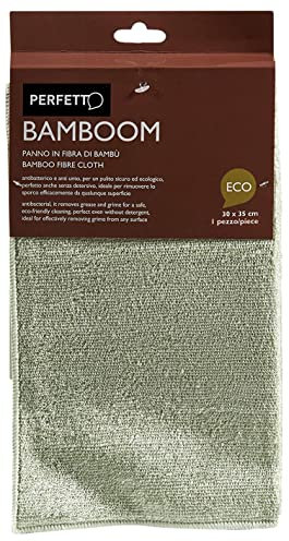 Perfetto Bamboo Fiber Cloth Bamboom Dimension-30 x 35 Cm, Multi-Coloured, One Size